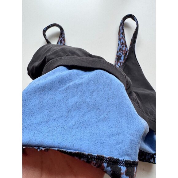 LULULEMON Align Tank Leopard Camo Blue Nile Multi Nulu V-Neck Top, Size 12 - Picture 10 of 16